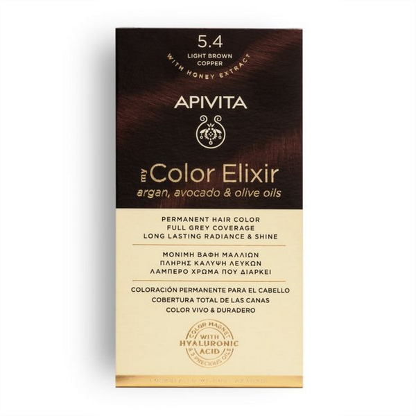 5.4 Light Brown Copper Color Elixir APIVITA
