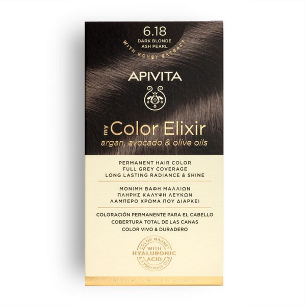 6.18 Dark Blonde Ash Pearl Color Elixir APIVITA