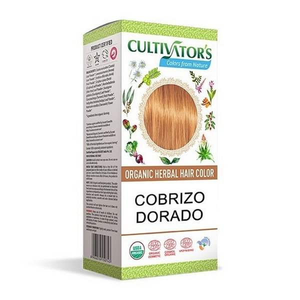 Tinte Orgánico Cobrizo Dorado 100gr  CULTIVATOR'S