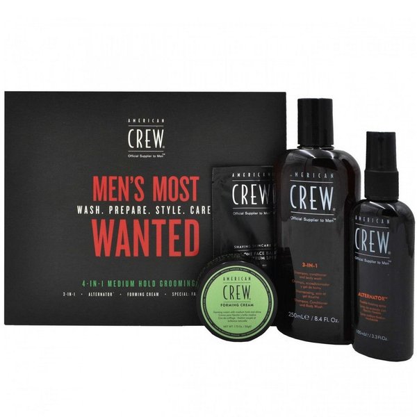Men's Most Wanted Medium Hold Grooming Kit AMERICAN CREW ACPACK