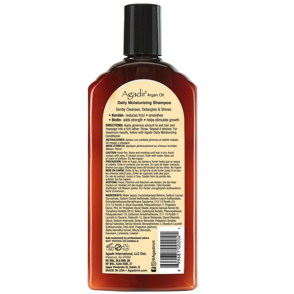 Daily Moisturizing Shampoo 366ml AGADIR
