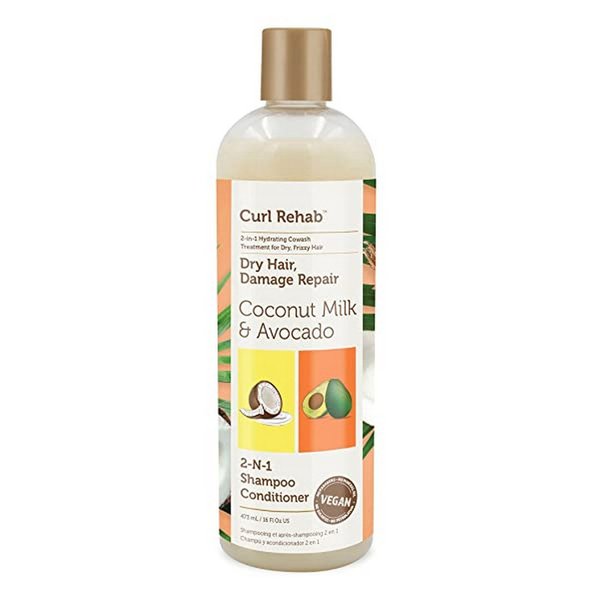 Dry Hair Damage Repair 2-in-1 Shampoo Conditioner 473ml CURL REHAB
