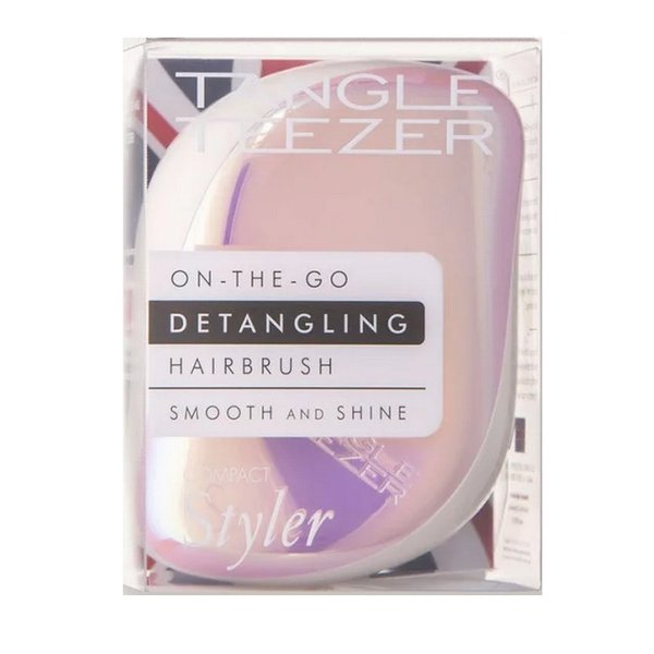 Compact Styler Pink Holographic TANGLE TEEZER