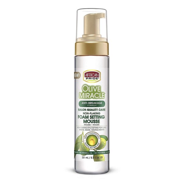 Olive Miracle Foam Setting Mousse 251ml AFRICAN PRIDE