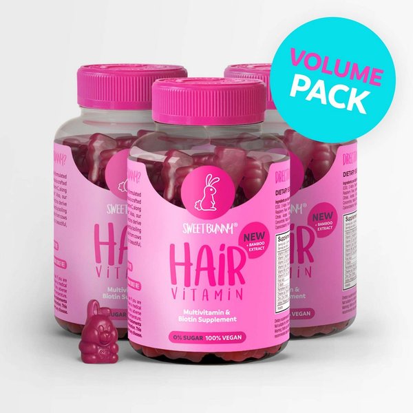 Pack SweetBunny Hair Vitamins 3x60