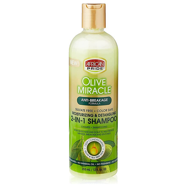 Olive Miracle 2-in-1 Shampoo 355ml AFRICAN PRIDE
