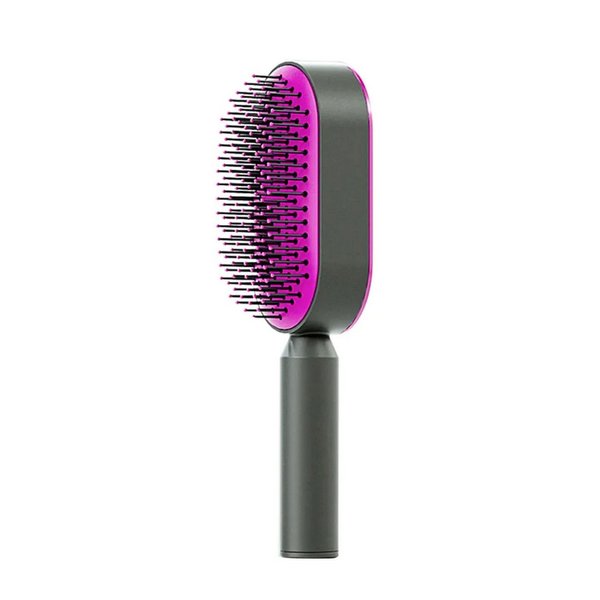 Self Cleaning Comb Black/Purple TPMP