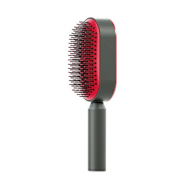 Self Cleaning Comb Black/Red
