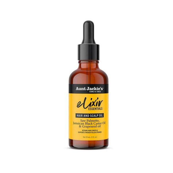 Elixir Essentials Saw Palmetto & Jamaican Black Castor Hair & Scalp Oil 59ml AUNT JACKIE'S