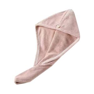 Quick-Dry Hair Towel Cap Microfiber Beige TPMP
