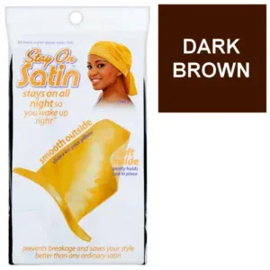 Tie Back Super Wrap Style Dark Brown 1101 STAY ON SATIN