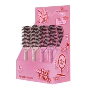 Finger Brush Combo Medium Self Test Is Self Care Display 4x2 OLIVIA GARDEN